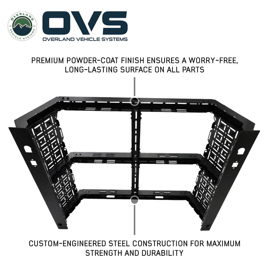 Ruff Rax Bed Rack - 2019-2023 Ford Ranger 5 ft - Modular Storage System