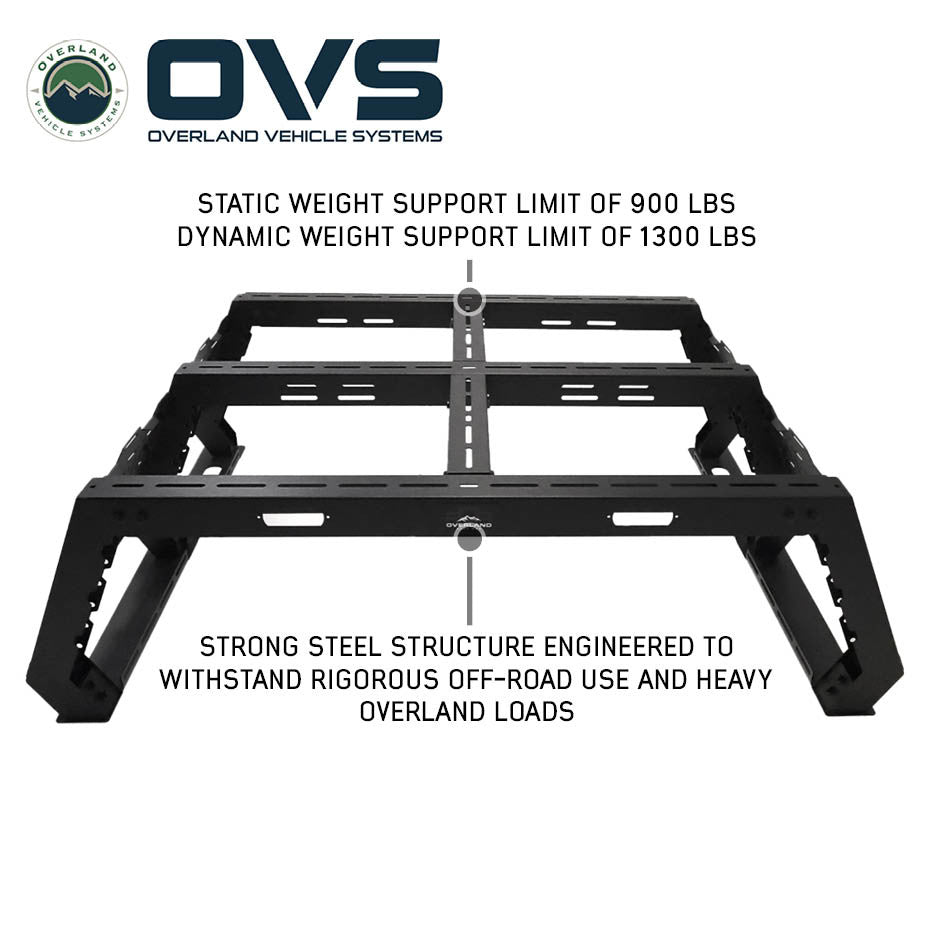Ruff Rax Bed Rack - 2009-2018 RAM 1500 5.7 ft - Modular Storage System