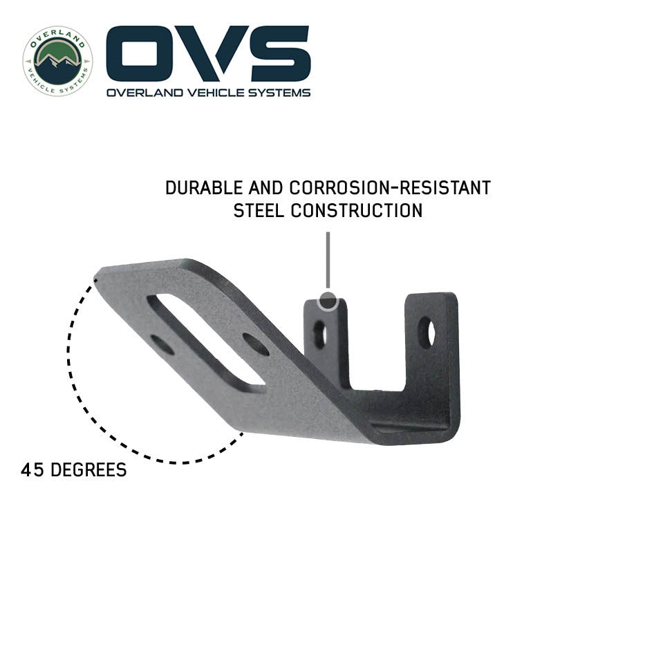 Ruff Rax Side Light Angled Brackets - Sold in Pairs