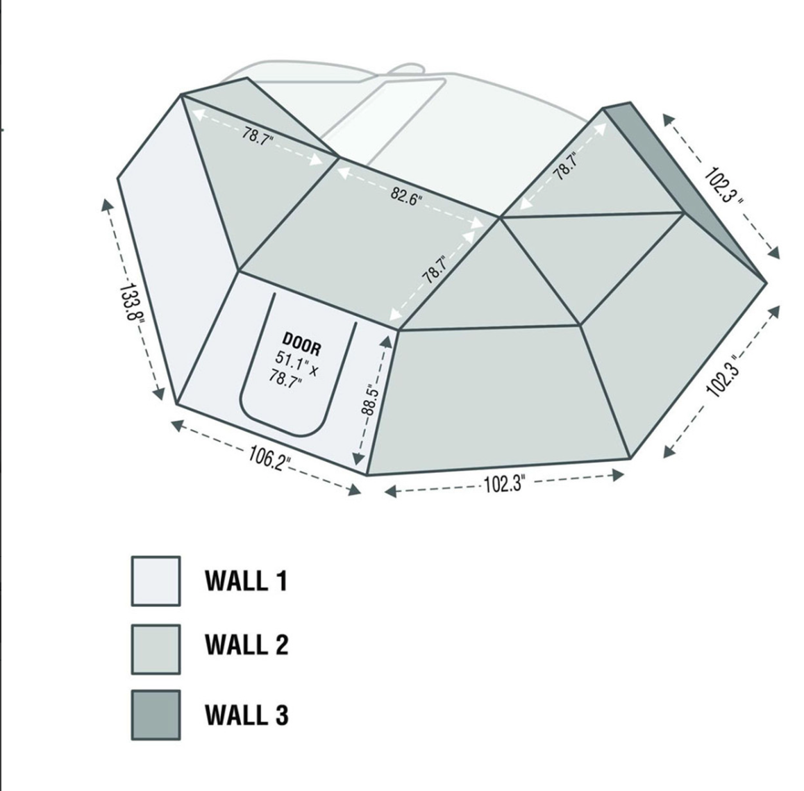 OVS HD Nomadic 270 Awning Wall 3 - Driver Side