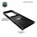 Large Refrigerator Tray and Sink Slide - Black Powder Coat Universal
