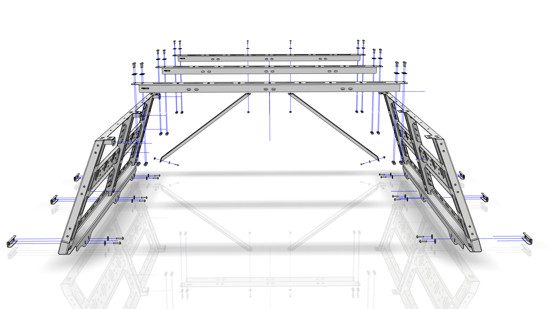 CBI Ford F150 Cab Height Bed Rack (5’6” bed length) | 2004-2022