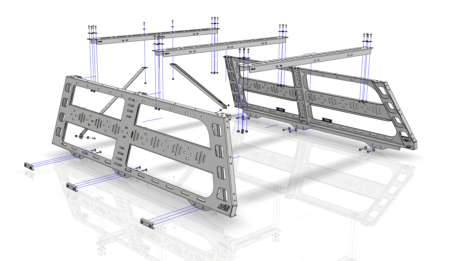 CBI Ford F150 Cab Height Bed Rack (5’6” bed length) | 2004-2022