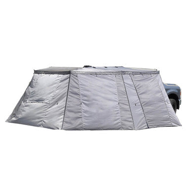 XD Nomadic 270 Grey Hex Awning Walls - Reflective Overlay with Black Out Undercoats and Storage Bag