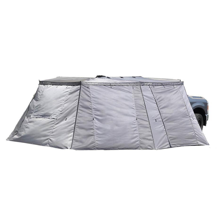 XD Nomadic 270 Grey Hex Awning Walls - Reflective Overlay with Black Out Undercoats and Storage Bag