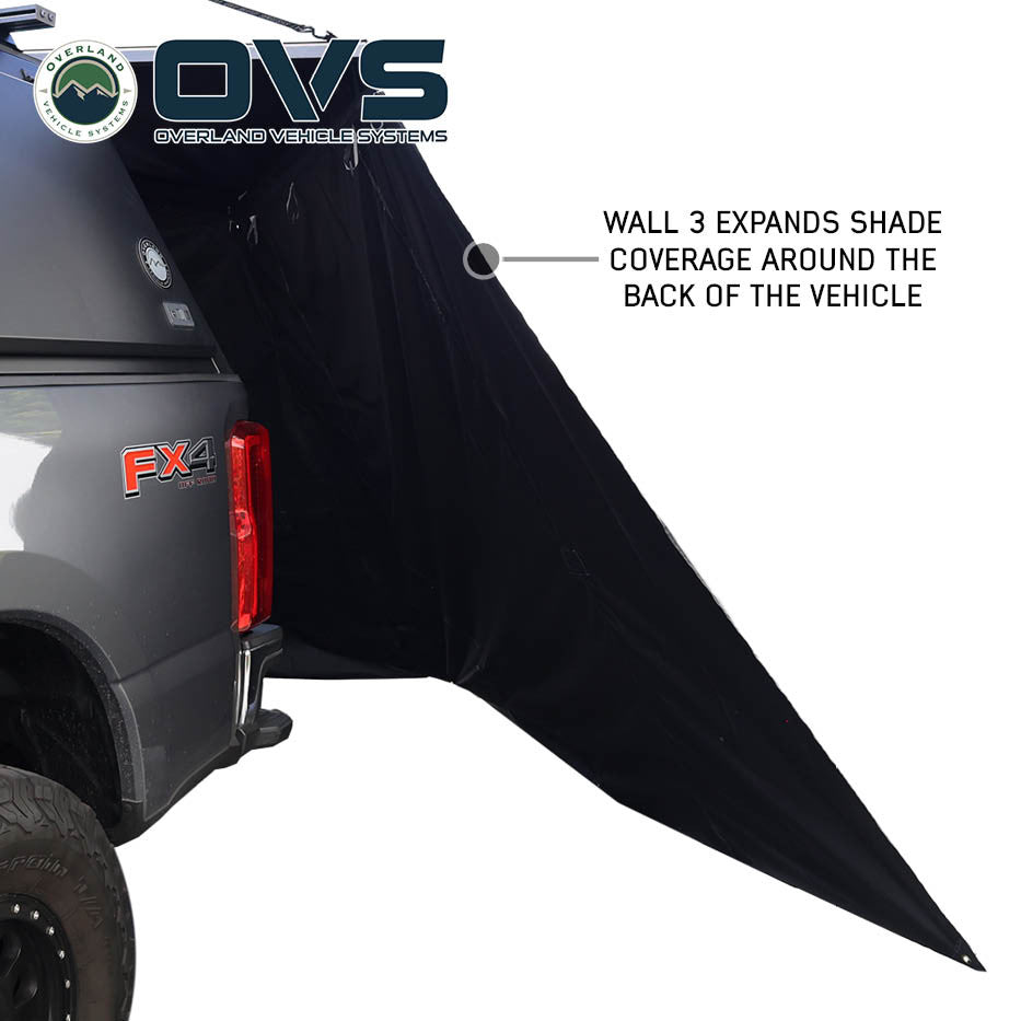 XD Nomadic 270 Grey Hex Awning Walls - Reflective Overlay with Black Out Undercoats and Storage Bag