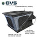 XD K2 Dual Action Clam Shell 2 Person Aluminum Hard Shell Roof Top Tent, Blue Body & Black Rainfly