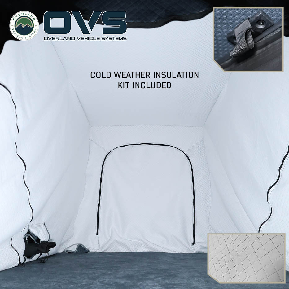 XD K2 Dual Action Clam Shell 2 Person Aluminum Hard Shell Roof Top Tent, Blue Body & Black Rainfly