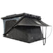 XD K2 Dual Action Clam Shell 2 Person Aluminum Hard Shell Roof Top Tent, Blue Body & Black Rainfly
