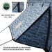 XD Khumbu 2 Person Swag Bag Tent W/ Black Out, Blue Body, and Storage Bag