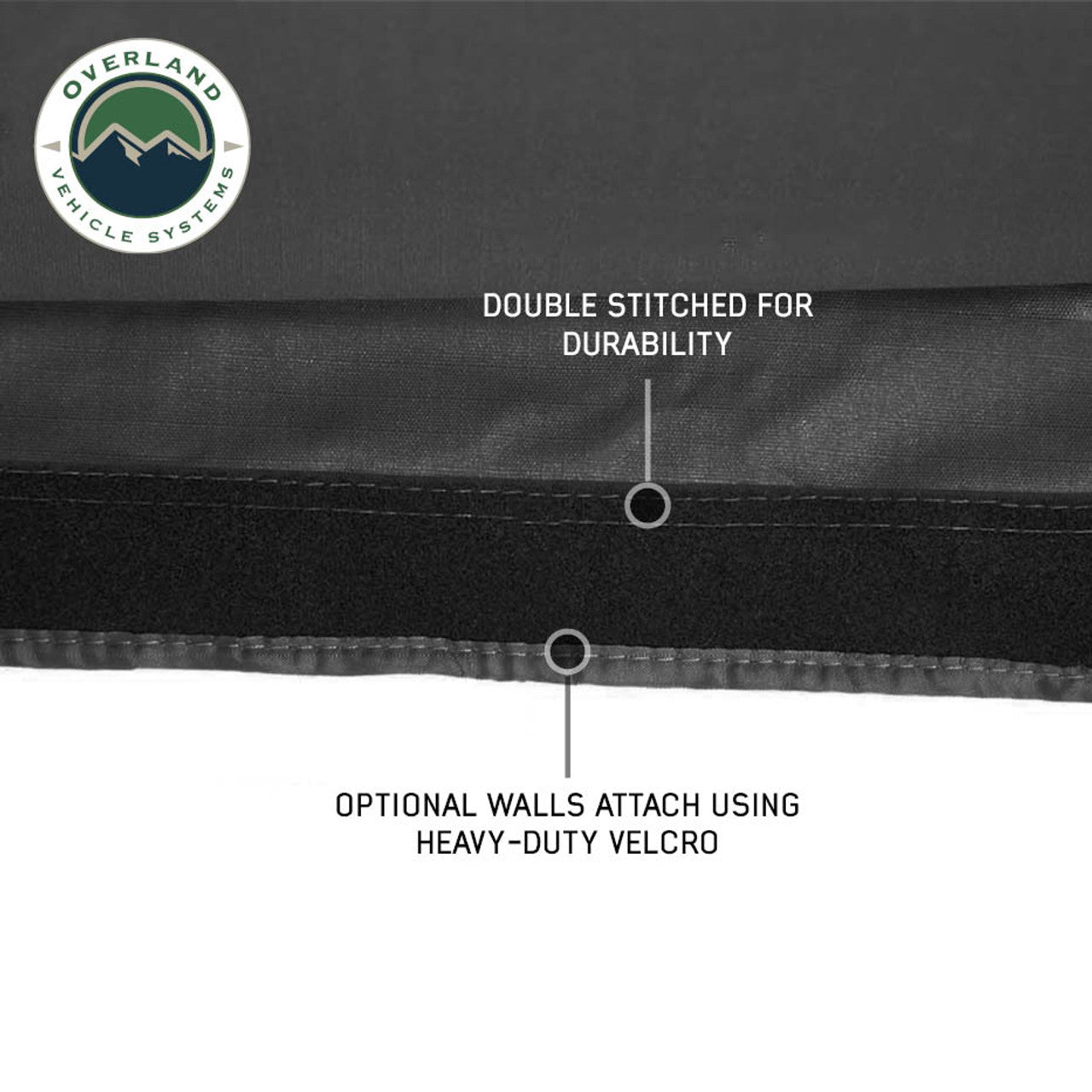 OVS XD Nomadic 180 LTE Awning - Black Fabric and Travel Cover Universal