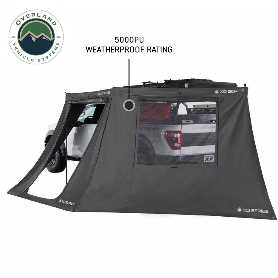 XD Nomadic 180 LTE Awning Walls - Black Fabric and Trim - Universal