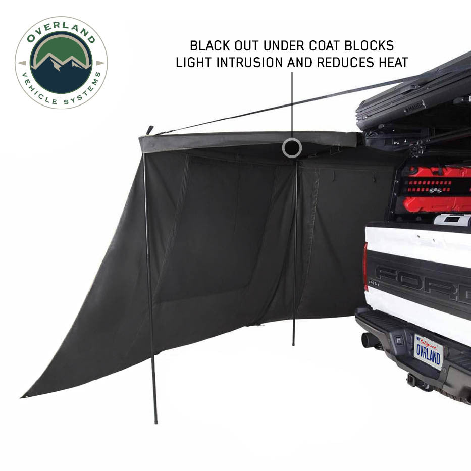 XD Nomadic 180 LTE Awning Walls - Black Fabric and Trim - Universal
