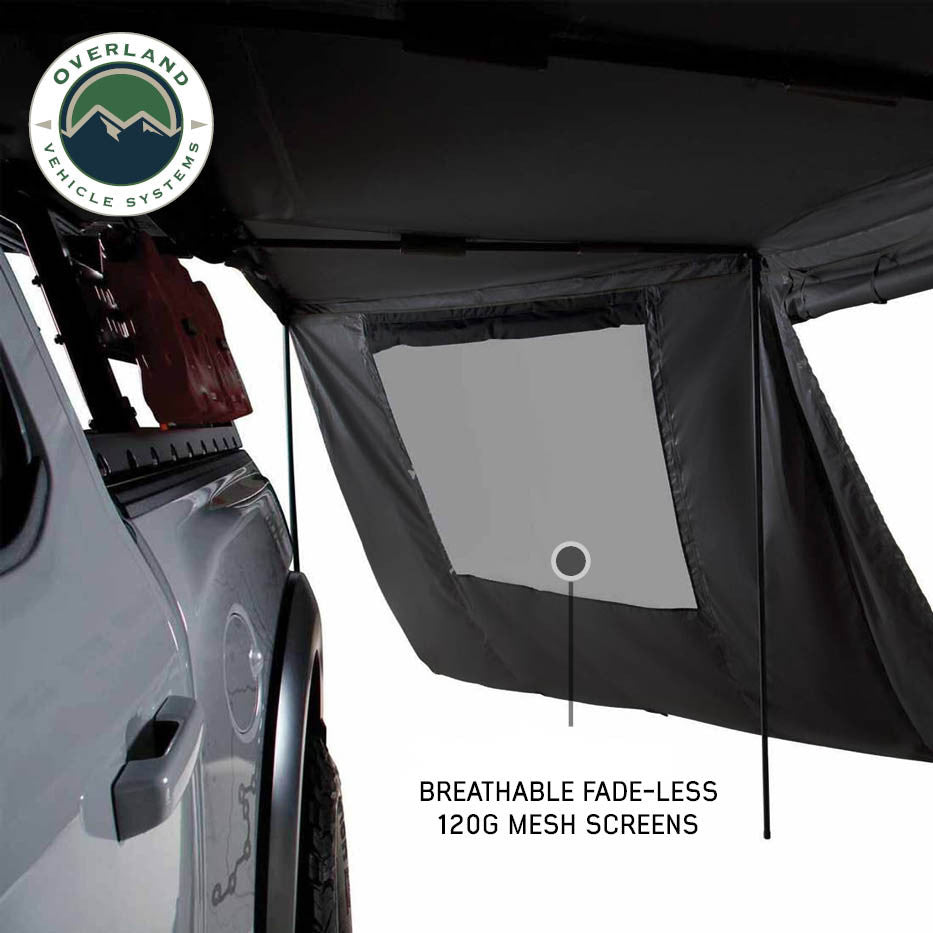 XD Nomadic 180 LTE Awning Walls - Black Fabric and Trim - Universal
