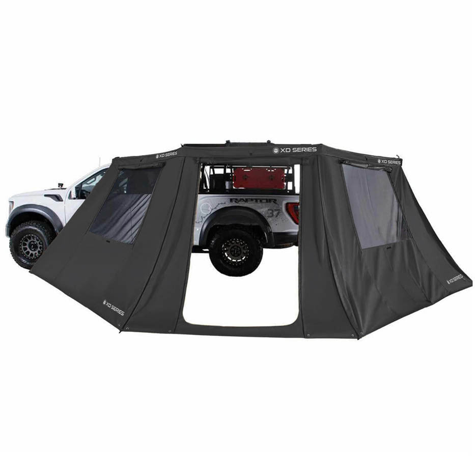 XD Nomadic 180 LTE Awning Walls - Black Fabric and Trim - Universal