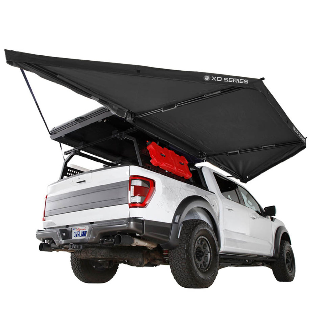 OVS XD Nomadic 180 LTE Awning - Black Fabric and Travel Cover Universa
