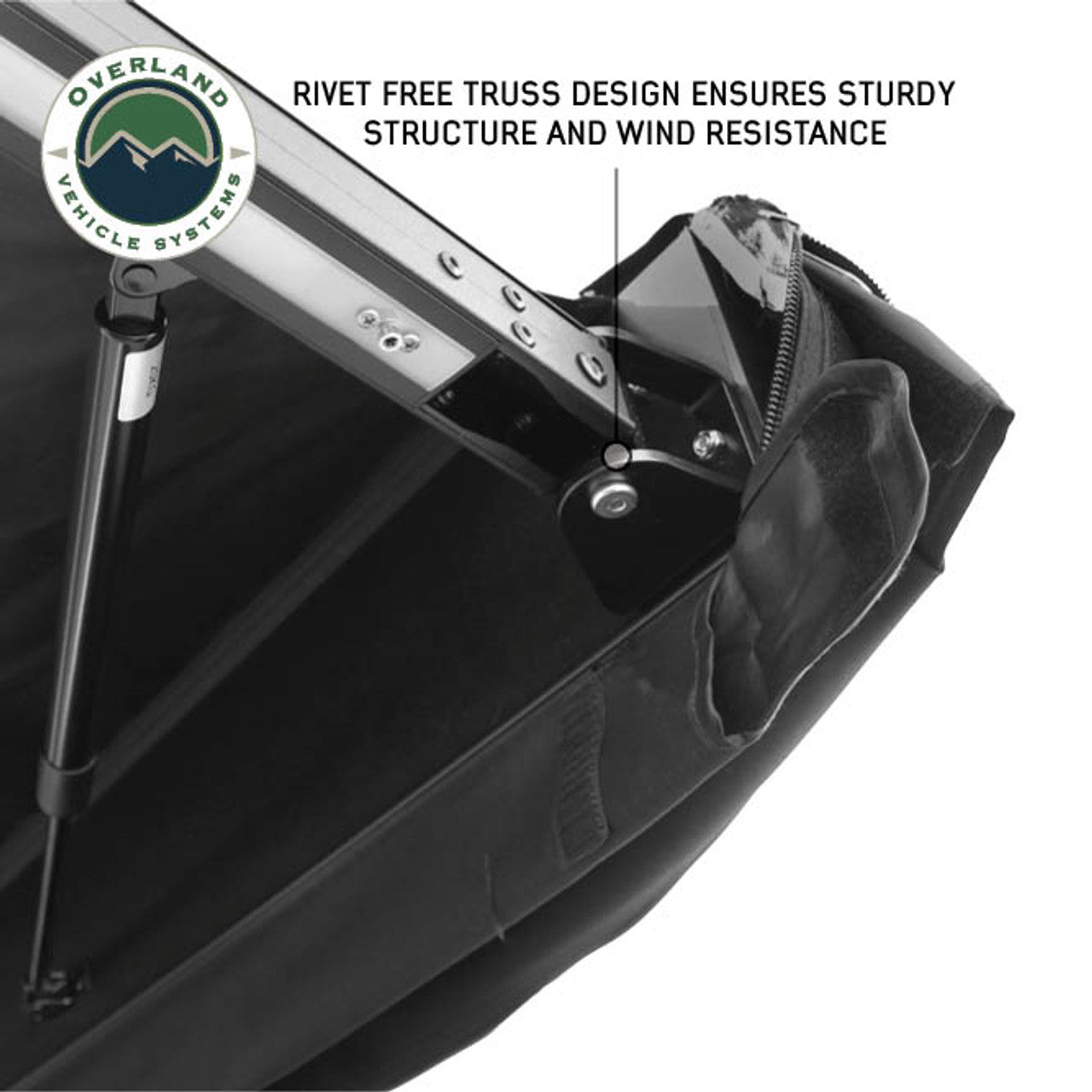 OVS XD Nomadic Self-Deploying 90 Degree Awning with Lights & Black Out Fabric Universal