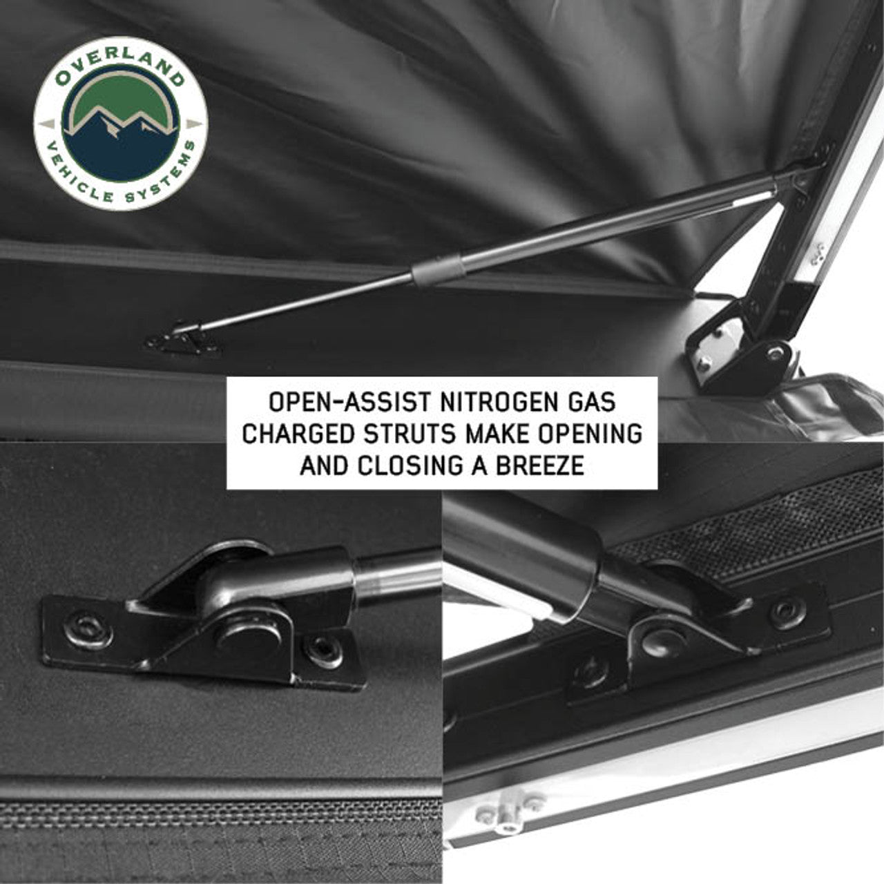 OVS XD Nomadic Self-Deploying 90 Degree Awning with Lights & Black Out Fabric Universal
