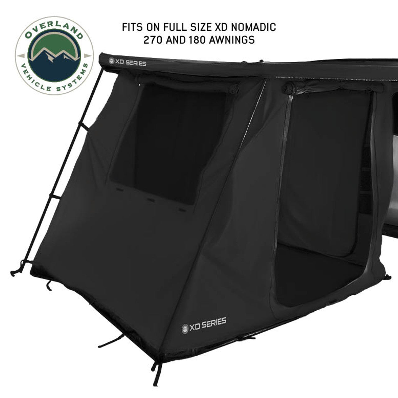 OVS XD Nomadic 270/180 Degree Awning Annex Room Enclosure - Black