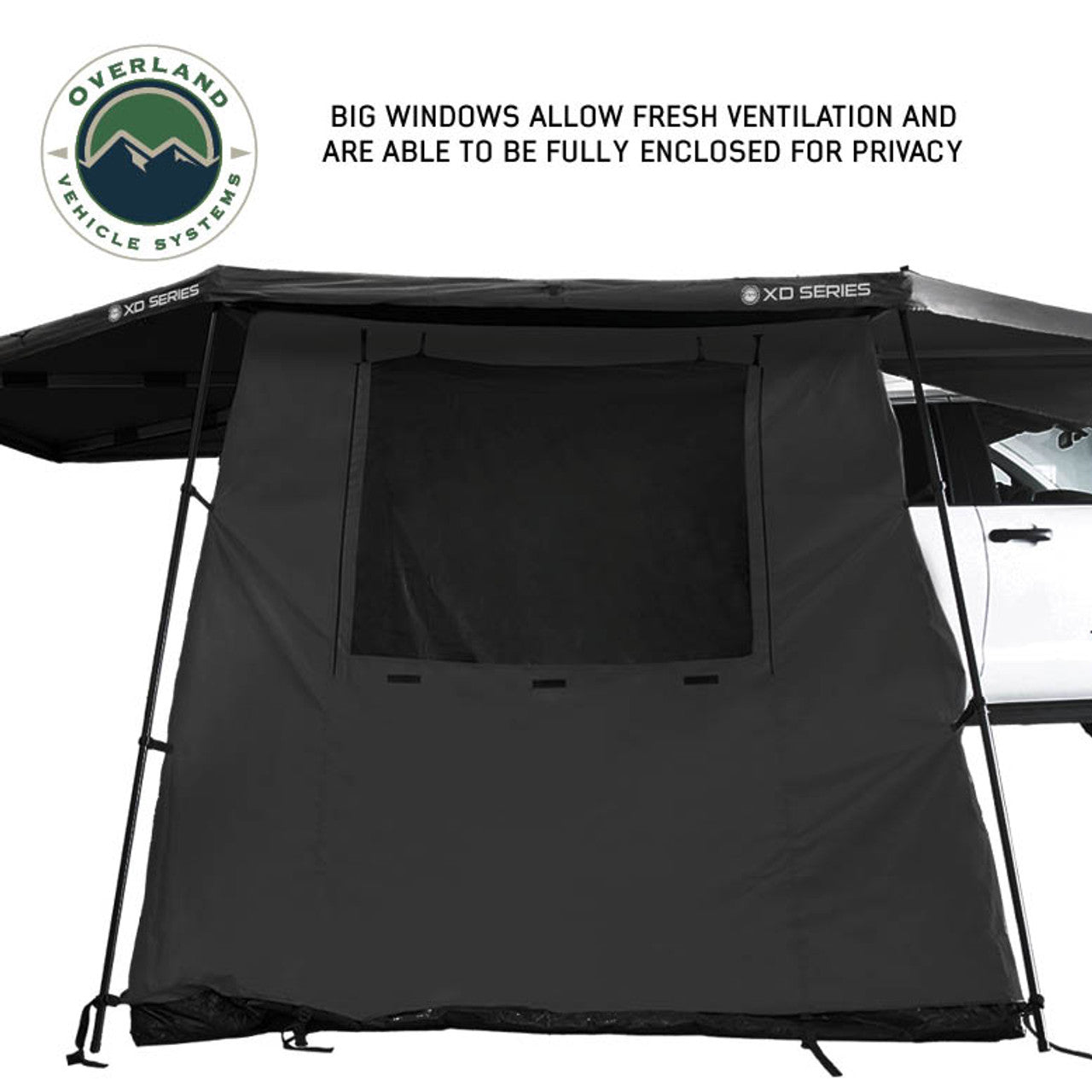 OVS XD Nomadic 270/180 Degree Awning Annex Room Enclosure - Black