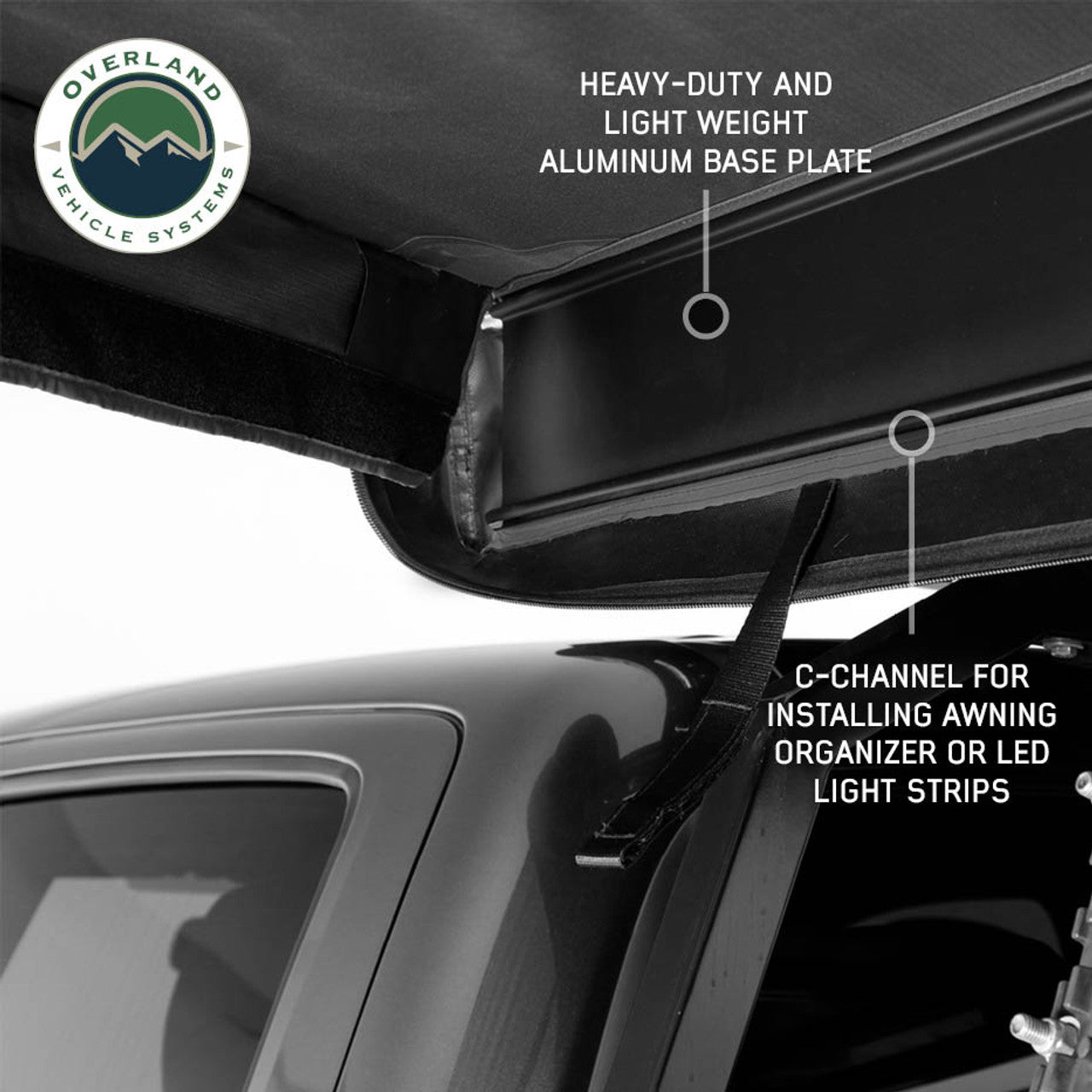OVS XD Nomadic 270 LT Awning - Black Fabric and Travel Cover