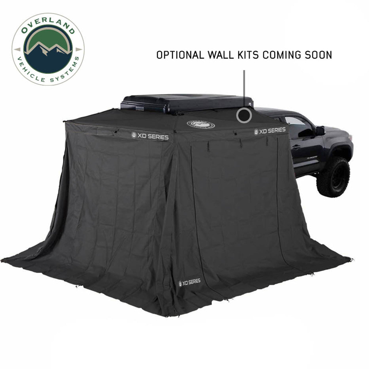 OVS XD Nomadic 270 LTE Awning - Black Fabric and Travel Cover