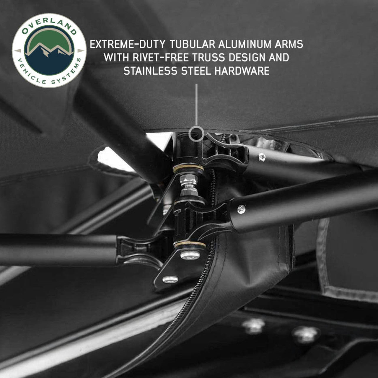 OVS XD Nomadic 270 LTE Awning - Black Fabric and Travel Cover