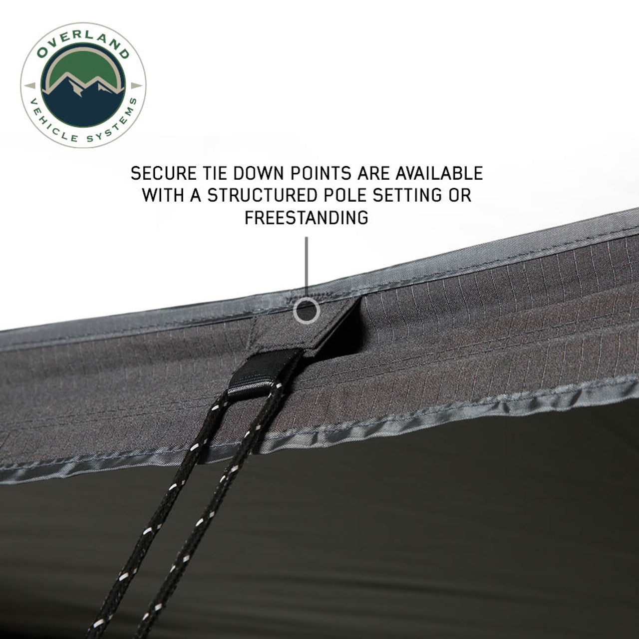 OVS XD Nomadic 315 Degree Awning - Black Fabric and Travel Cover