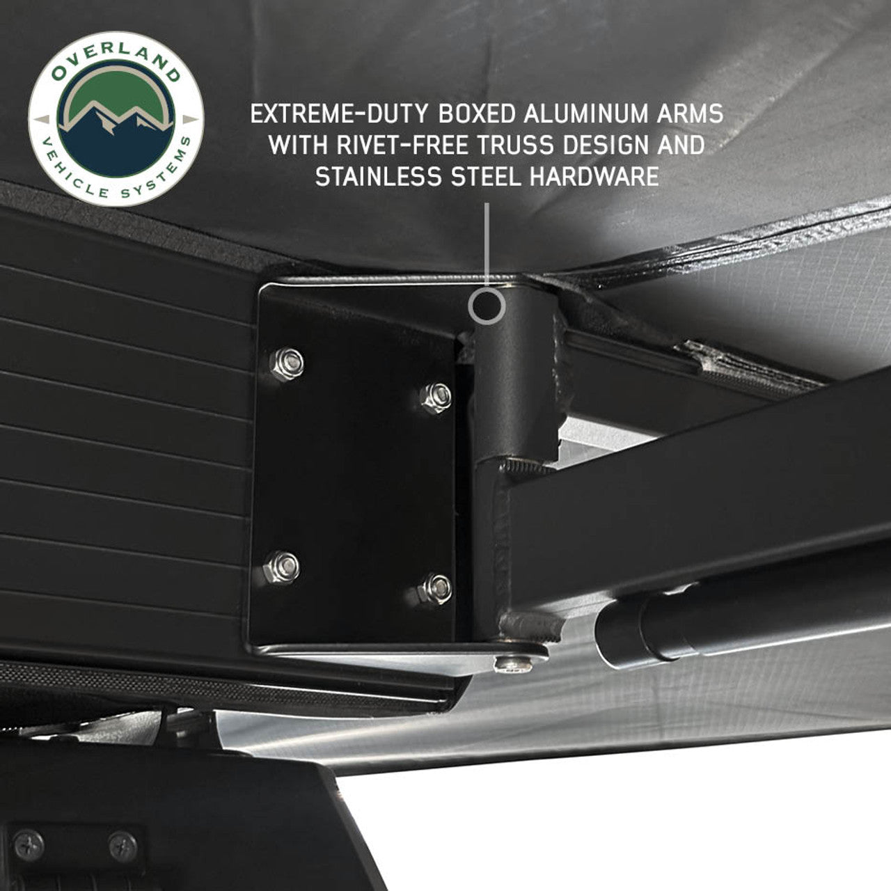 OVS XD Nomadic 315 Degree Awning - Black Fabric and Travel Cover