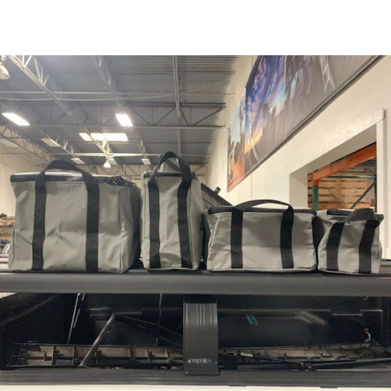 alubox-packing-organizer-gray-side-view-on-vehicle-in-warehouse
