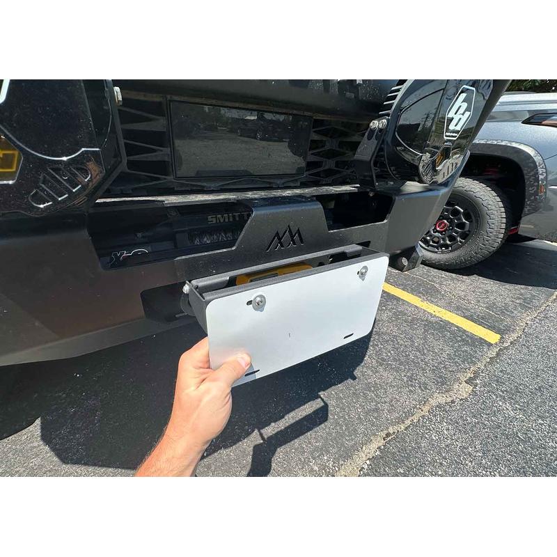 Backwoods Flip Up Front License Plate Holder - Hawse Fairlead-4