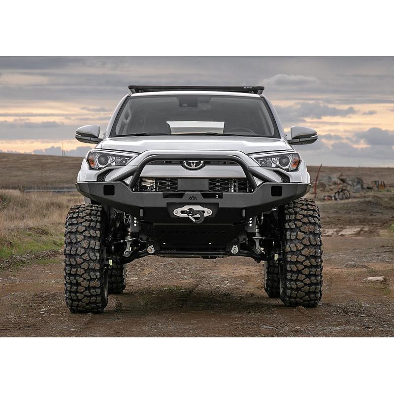 Backwoods Toyota 4Runner 5th Gen (2010-2024) Hi-Lite Overland Front Bumper [PreRunner Bull Bar]-10