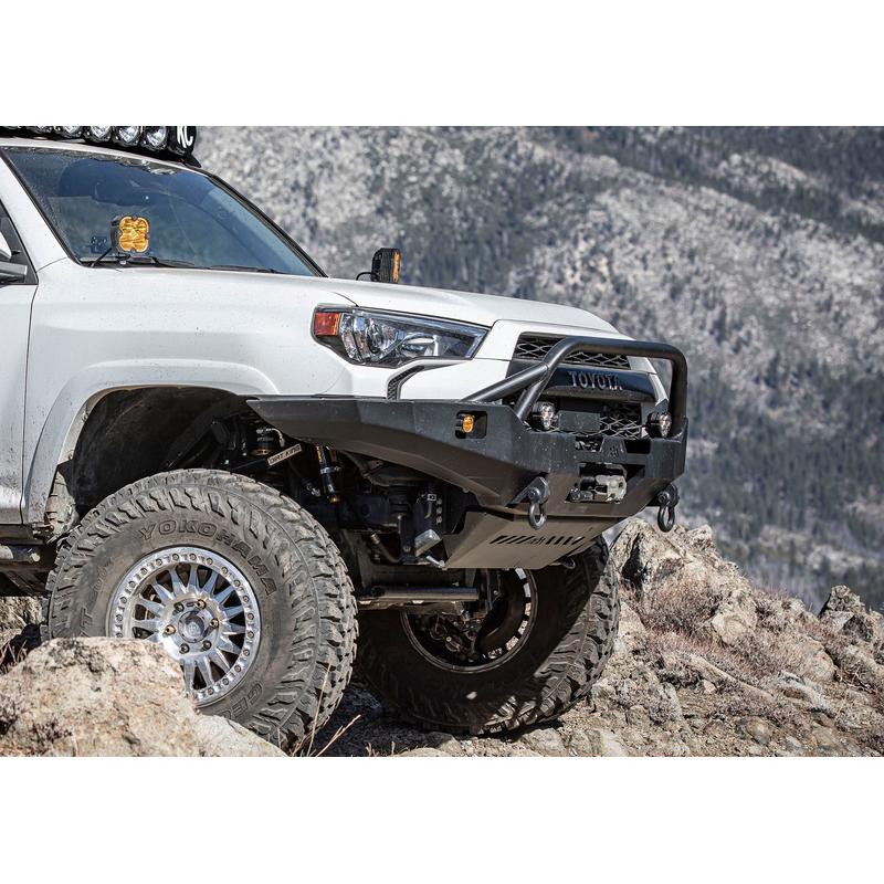Backwoods Toyota 4Runner 5th Gen (2010-2024) Hi-Lite Overland Front Bumper [PreRunner Bull Bar]-2