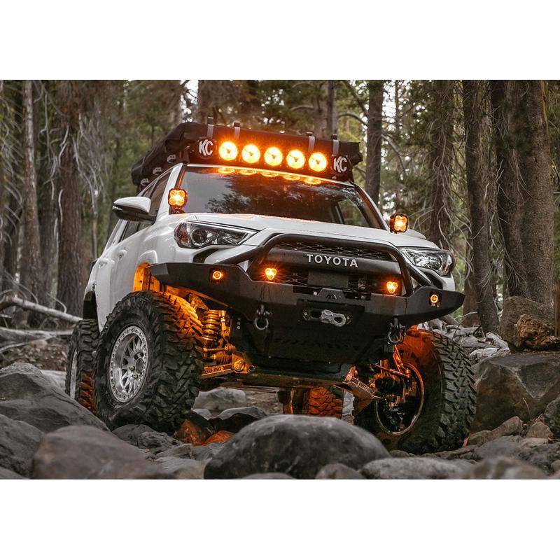 Backwoods Toyota 4Runner 5th Gen (2010-2024) Hi-Lite Overland Front Bumper [PreRunner Bull Bar]-7