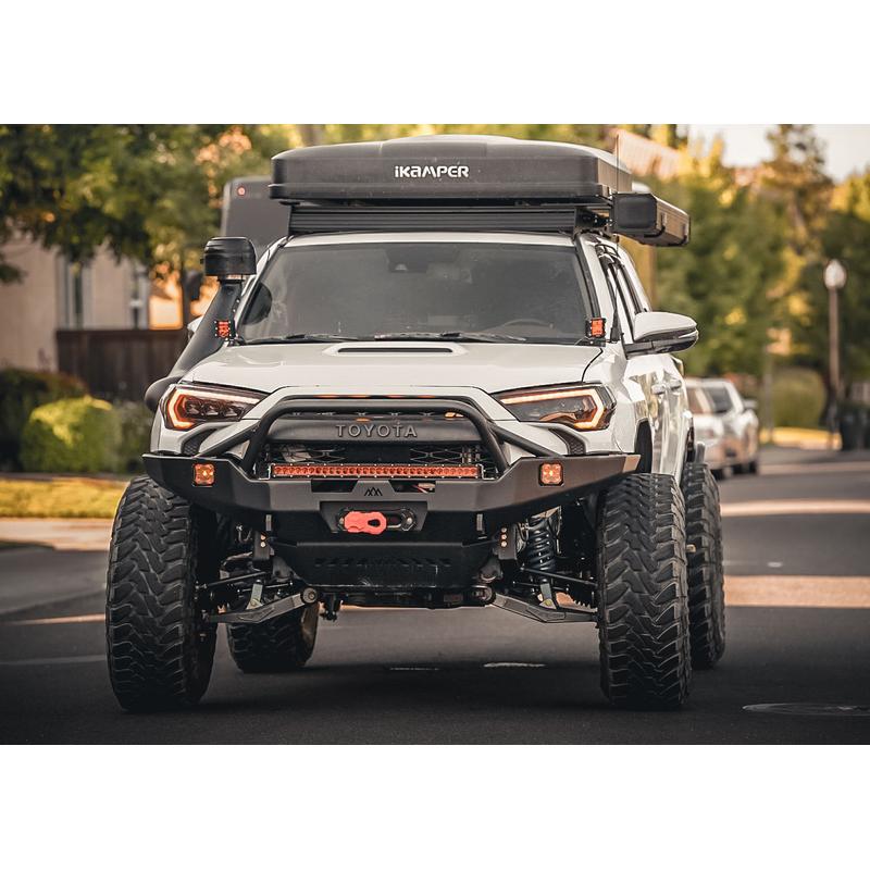 Backwoods Toyota 4Runner 5th Gen (2010-2024) Hi-Lite Overland Front Bumper [PreRunner Bull Bar]-8