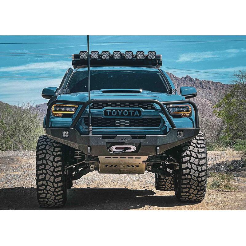 Backwoods Toyota Tacoma 3rd Gen (2016-2023) Hi-Lite Overland Front Bumper [Bull Bar]-8