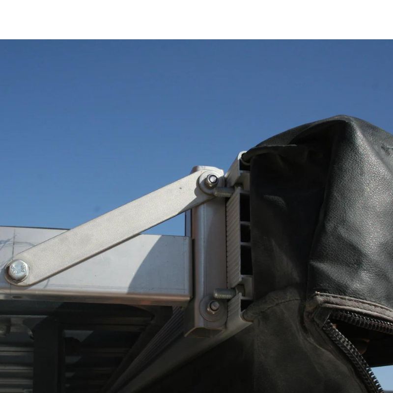eezi-awn-bat-270-awning-close-rear-back-close-up-view-inside-black-enclosure-bag-with-mounting-extrusion-in-nature