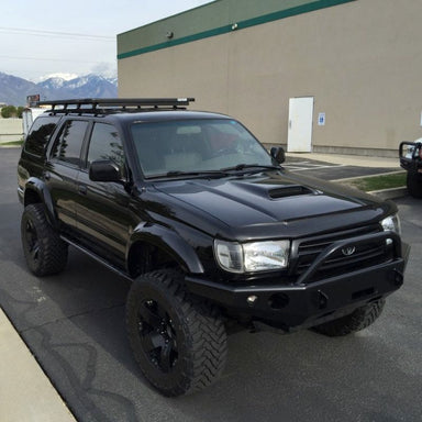 eezi-awn-k9-roof-rack-for-toyota-4runner-3rd-gen-front-view-on-parking-lot