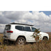 eezi-awn-k9-roof-rack-for-toyota-land-cruiser-300-series-side-view-with-ladder-in-nature