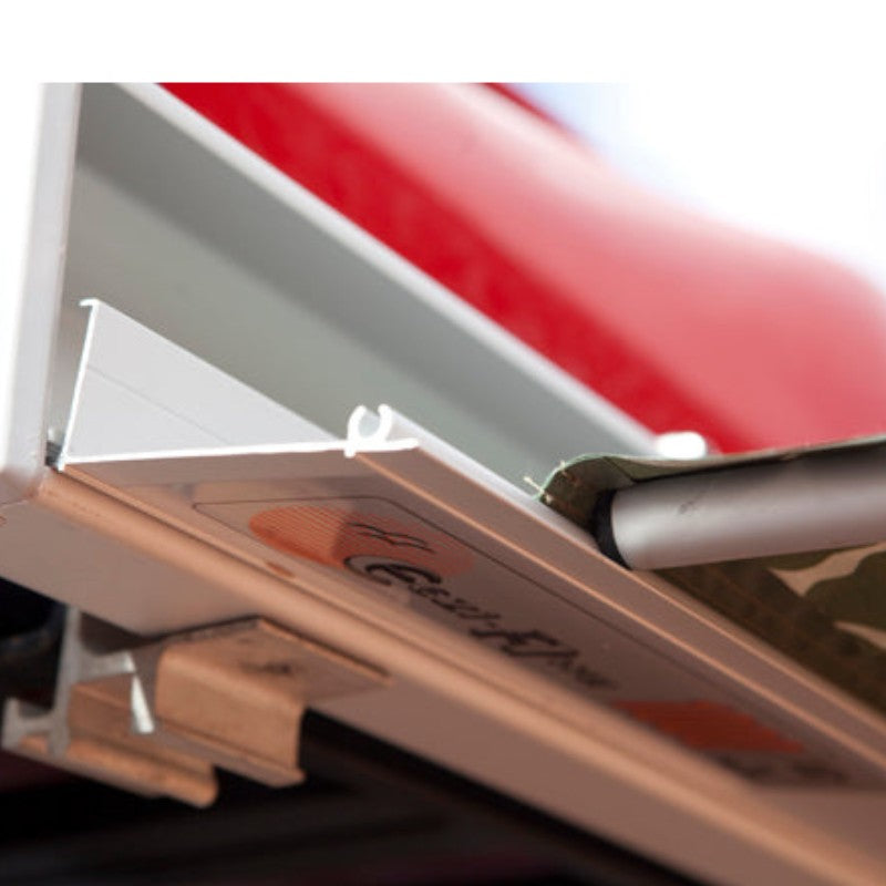 eezi-awn-series-1000-awning-beige-open-close-up-view-silver-hardcase-brand-logo