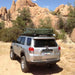 eezi-awn-xklusiv-soft-shell-roof-top-tent-olive-closed-rear-corner-view-on-vehicle-in-desert