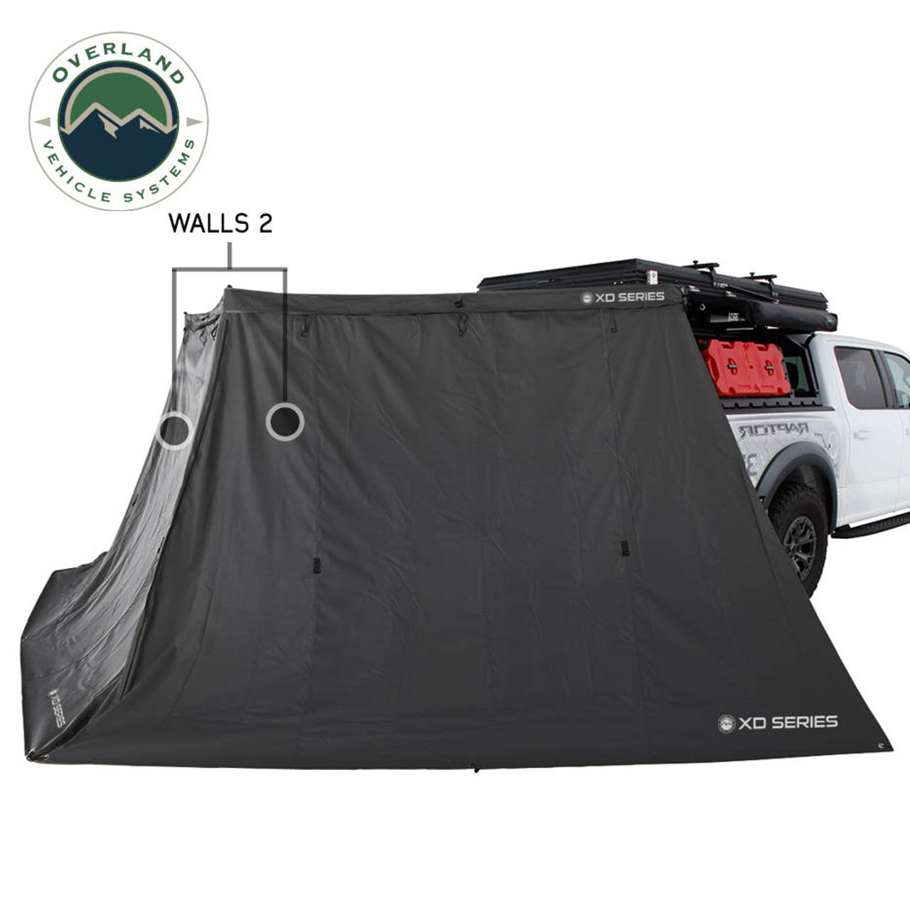XD Nomadic 270 LT Awning Walls - Black Fabric and Trim