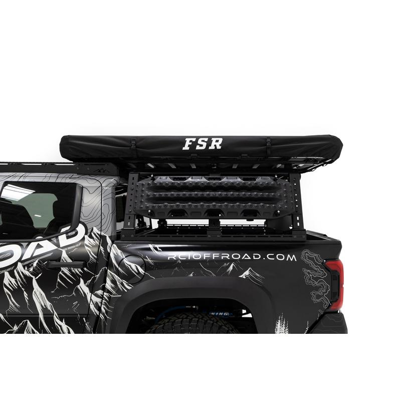 freespirit-recreation-aspen-v2-standard-hard-shell-roof-top-tent-black-closed-with-cover-side-view-on-toyota-tacoma-on-white-backgroud