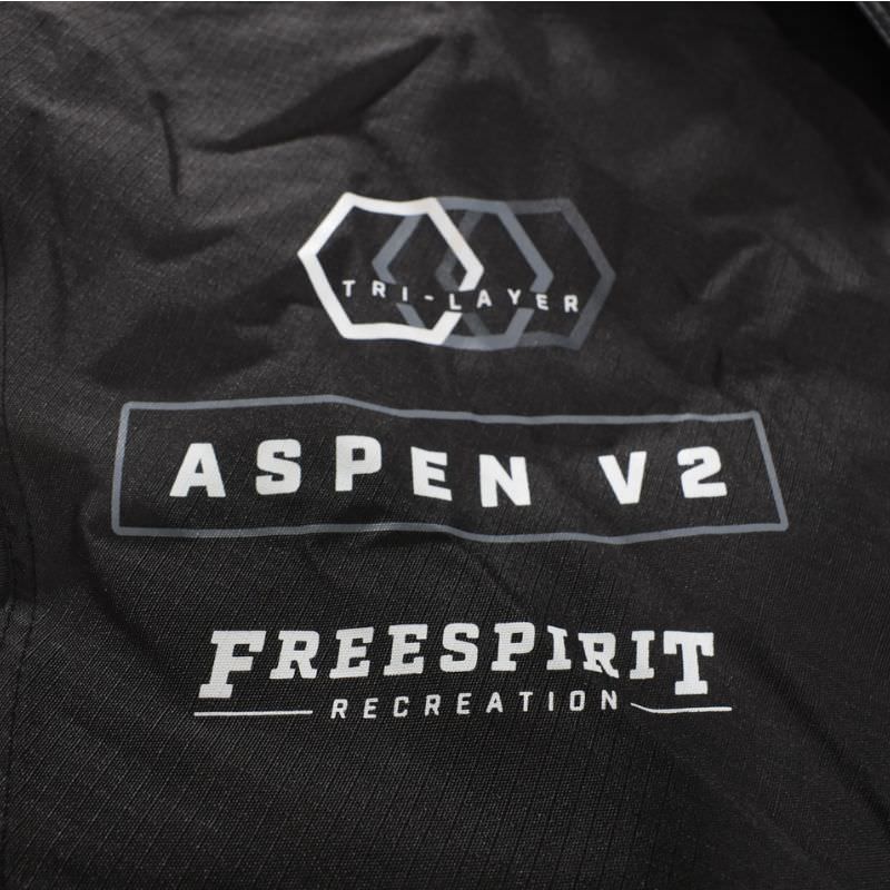 freespirit-recreation-aspen-v2-standard-hard-shell-roof-top-tent-black-open-close-up-view-tent-body-with-logo