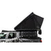 freespirit-recreation-aspen-v2-standard-hard-shell-roof-top-tent-black-open-side-view-on-toyota-tacoma-on-neutral-backgroud