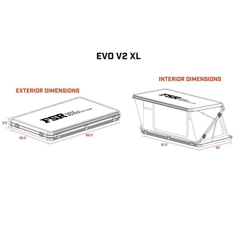 freespirit-recreation-evolution-v2-xl-hard-shell-roof-top-tent-drawing-with-exterior-and-interior-dimensions-on-white-background