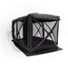freespirit-recreation-hub-4-double-tent-black-rear-corner-view-with-mesh-walls-on-white-background