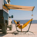 kammok-crosswing-awning-tan-7ft-open-side-view-on-camper-on-the-beach