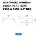 leitner-acs-forged-tonneau-bed-rack-for-ford-f250-and-f350-6ft-8in-dimensions-on-white-background