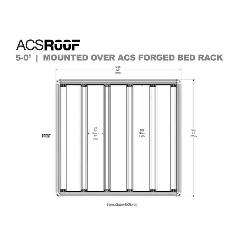 leitner-acs-roof-over-acs-forged-and-classic-bedrack-5ft-dimensions-on-white-background